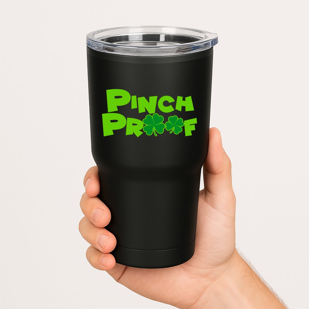 Pinch Proof Irish Shamrocks Tumbler