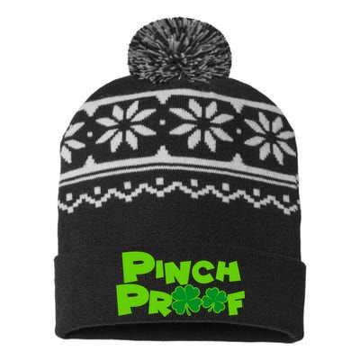 Pinch Proof Irish Shamrocks USA-Made Snowflake Beanie