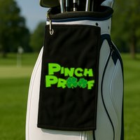 Pinch Proof Irish Shamrocks Golf Towel