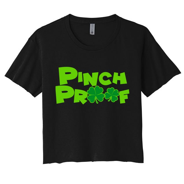 Pinch Proof Irish Shamrocks Crop Top