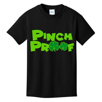Pinch Proof Irish Shamrocks Kids T-Shirt