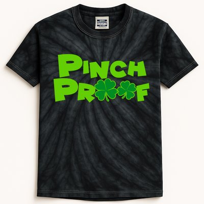 Pinch Proof Irish Shamrocks Kids Tie-Dye T-Shirt