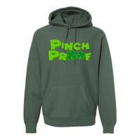 Pinch Proof Irish Shamrocks Premium Hoodie