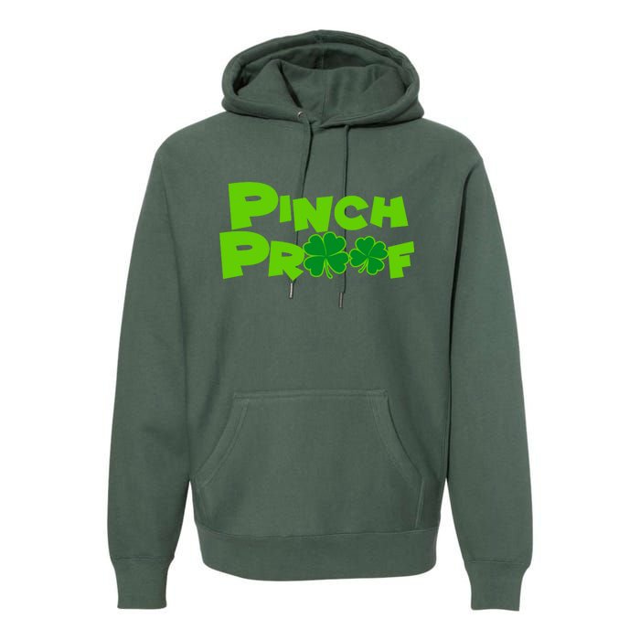 Pinch Proof Irish Shamrocks Premium Hoodie