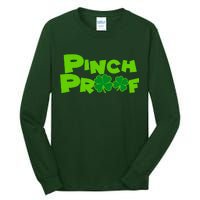 Pinch Proof Irish Shamrocks Tall Long Sleeve T-Shirt