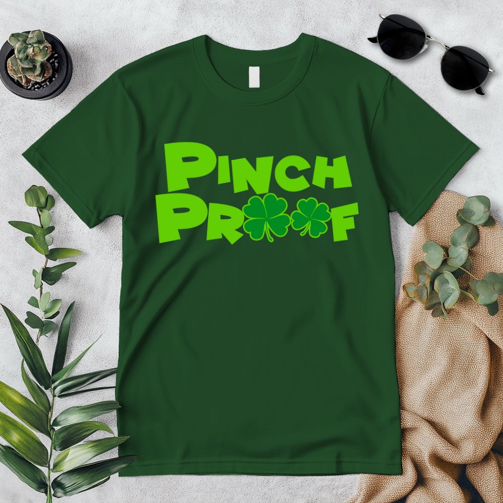 Pinch Proof Irish Shamrocks Premium T-Shirt