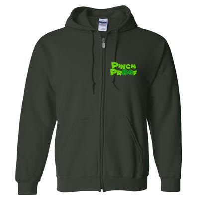 Pinch Proof Irish Shamrocks Full Zip Hoodie