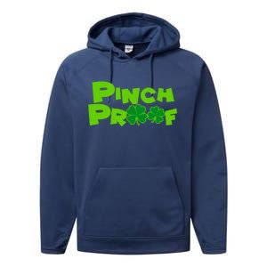 Pinch Proof Irish Shamrocks Performance Fleece Hoodie