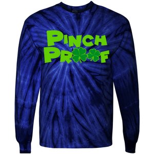 Pinch Proof Irish Shamrocks Tie-Dye Long Sleeve Shirt