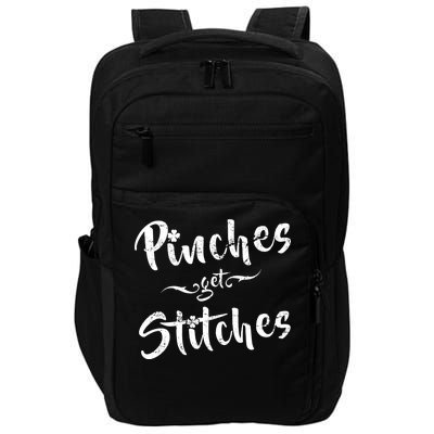 Pinches Get Stitches Funny St. Patrick's Day Impact Tech Backpack