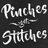 Pinches Get Stitches Funny St. Patrick's Day Golf Towel