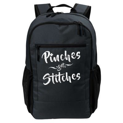 Pinches Get Stitches Funny St. Patrick's Day Daily Commute Backpack