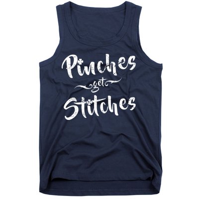 Pinches Get Stitches Funny St. Patrick's Day Tank Top