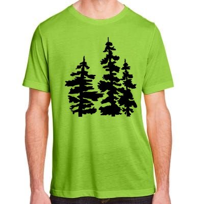 Pine Trees Illustration Adult ChromaSoft Performance T-Shirt