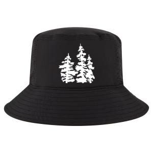 Pine Trees Illustration Cool Comfort Performance Bucket Hat