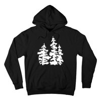 Pine Trees Illustration Hoodie