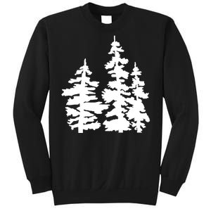 Pine Trees Illustration Sweatshirt