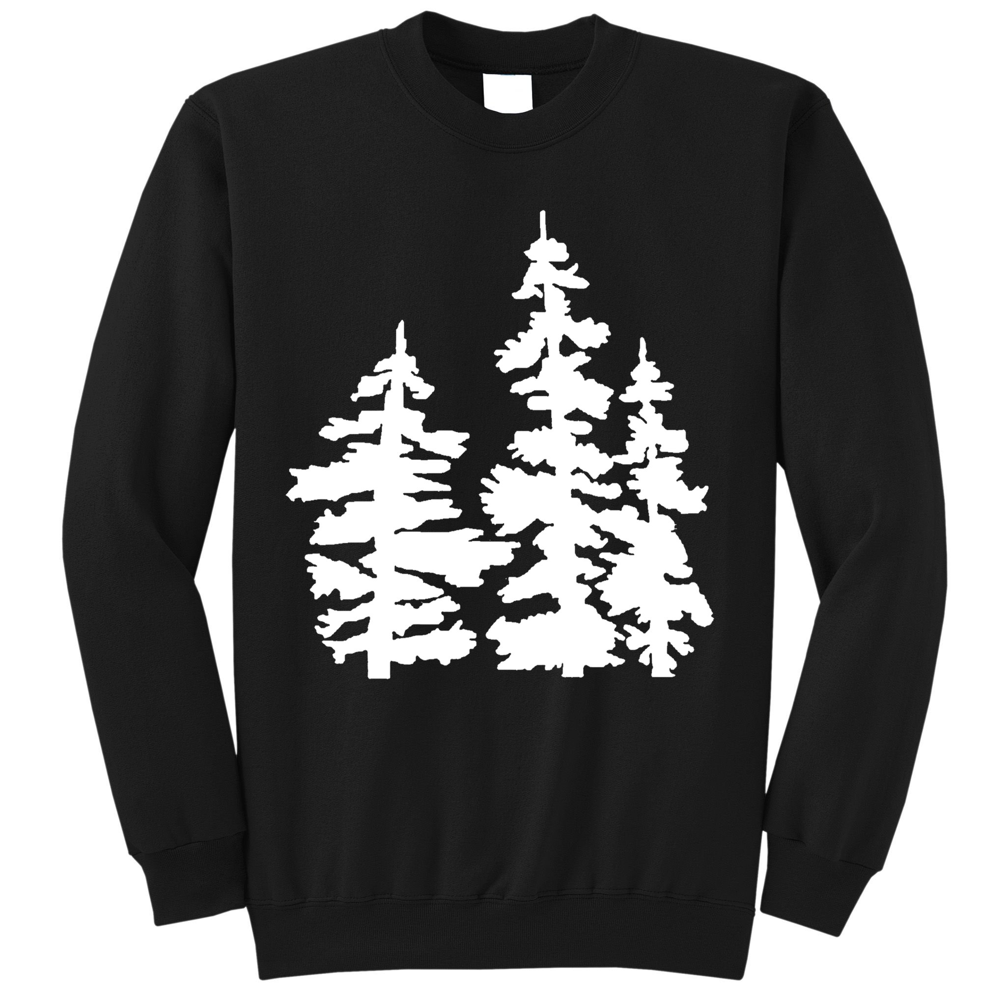 Pine Trees Illustration Sweatshirt