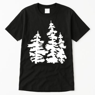 Pine Trees Illustration Tall T-Shirt
