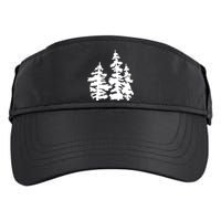Pine Trees Illustration Adult Drive Performance Visor
