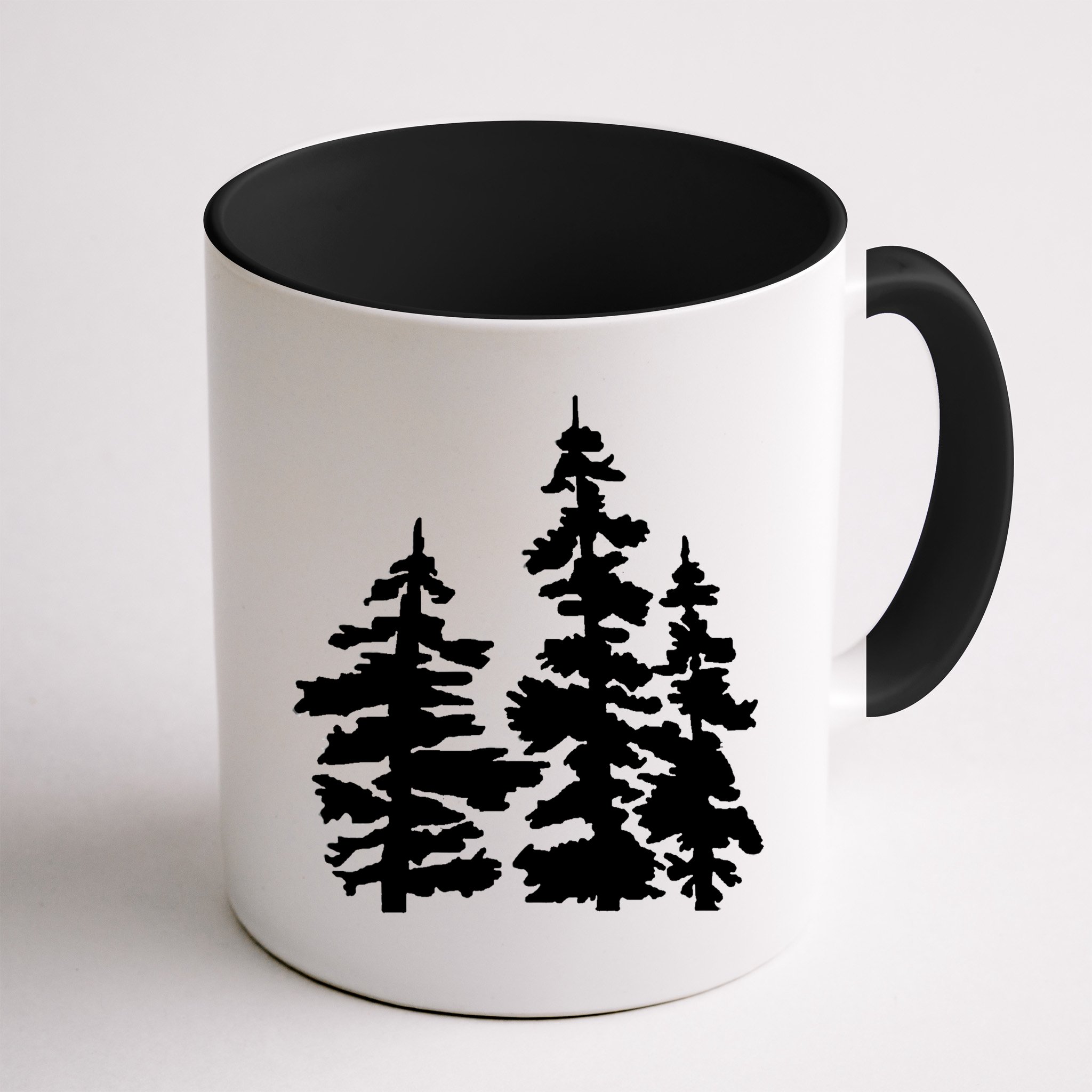 Pine Trees Illustration Mug
