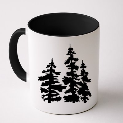 Pine Trees Illustration Mug