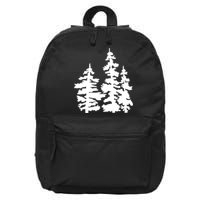 Pine Trees Illustration 16 in Basic Backpack