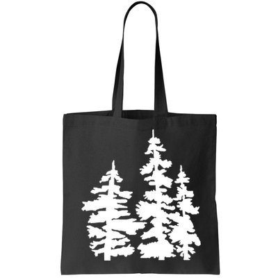 Pine Trees Illustration Bag