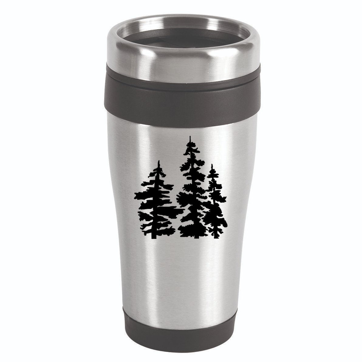 Pine Trees Illustration 16oz Travel Tumbler