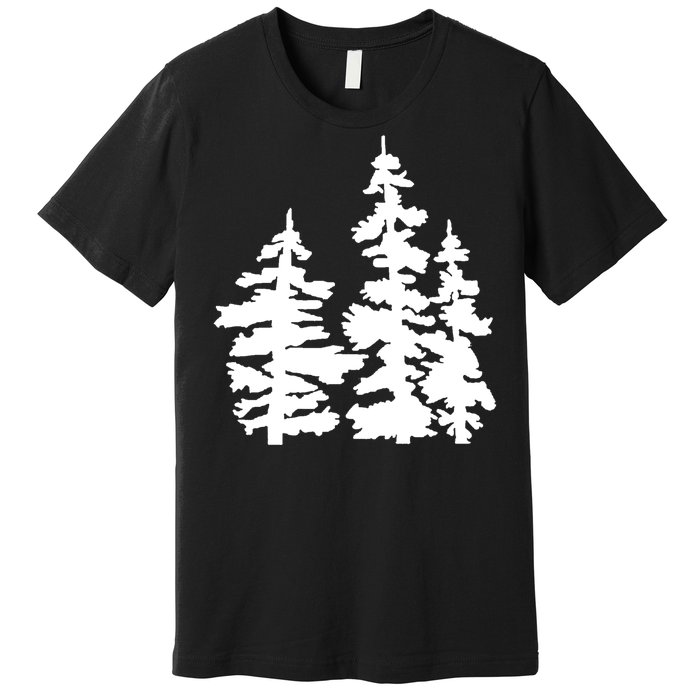 Pine Trees Illustration Premium T-Shirt