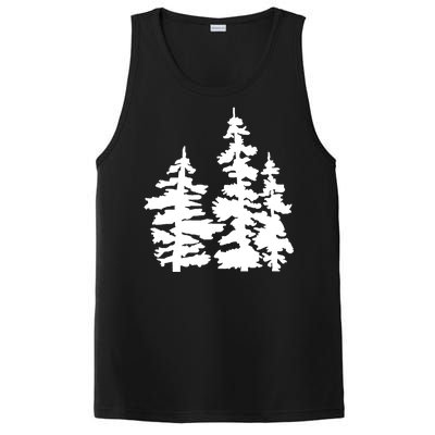 Pine Trees Illustration PosiCharge Competitor Tank