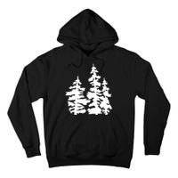 Pine Trees Illustration Tall Hoodie