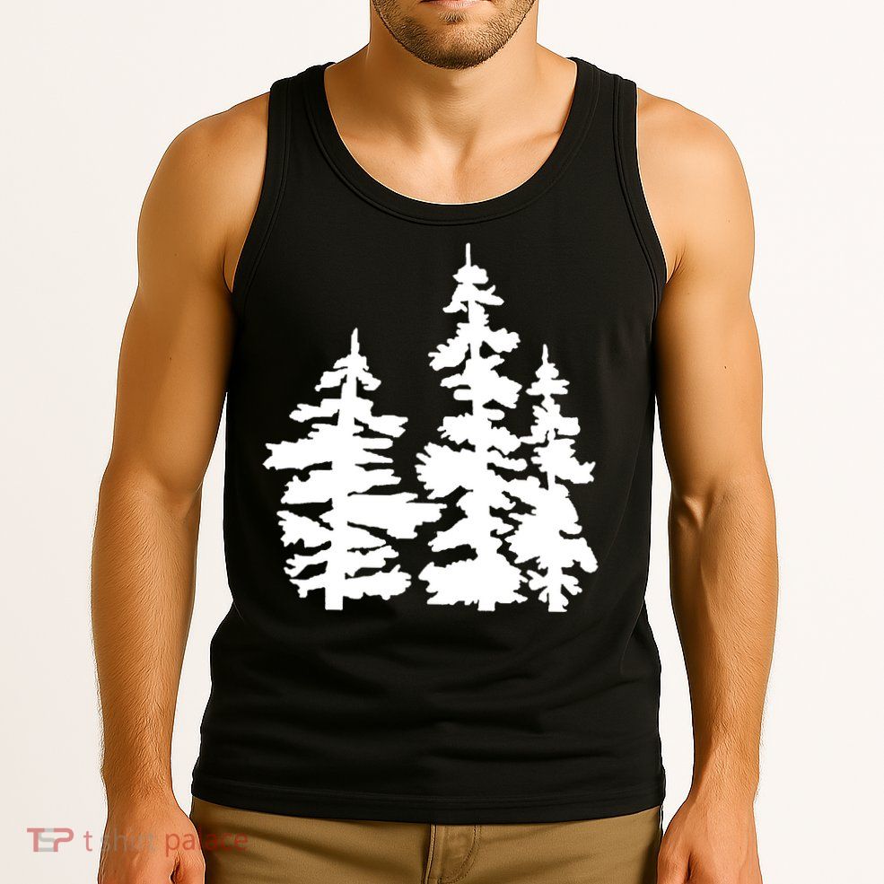 Pine Trees Illustration Tank Top