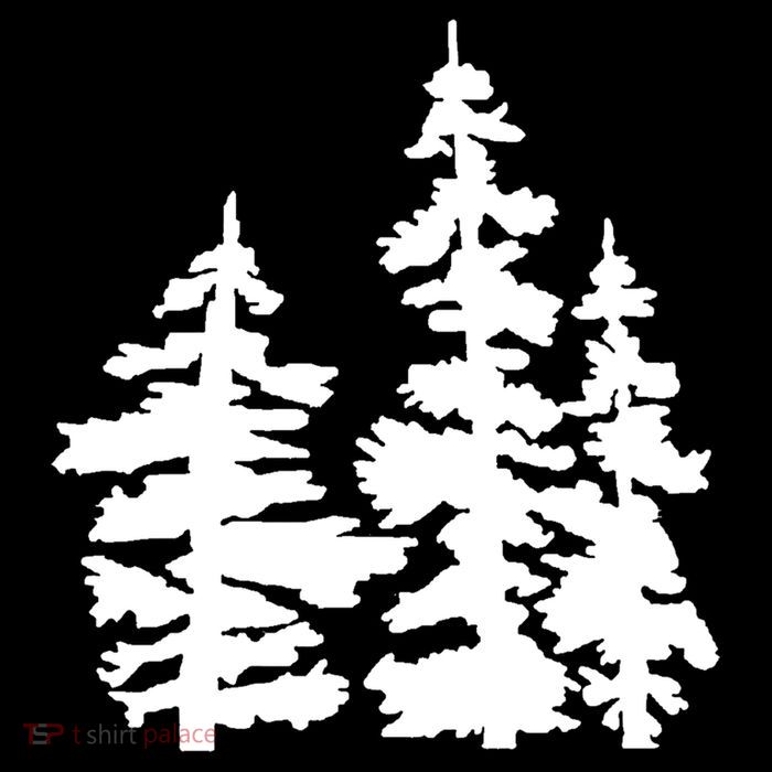 Pine Trees Illustration Tank Top