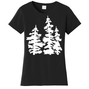 Pine Trees Illustration Women's T-Shirt