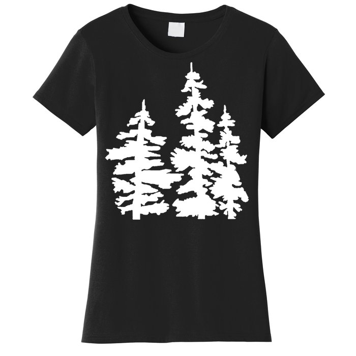 Pine Trees Illustration Women's T-Shirt