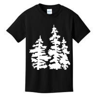 Pine Trees Illustration Kids T-Shirt