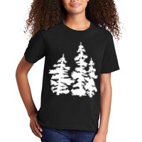 Pine Trees Illustration Kids T-Shirt