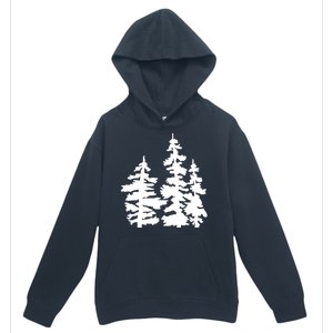 Pine Trees Illustration Urban Pullover Hoodie