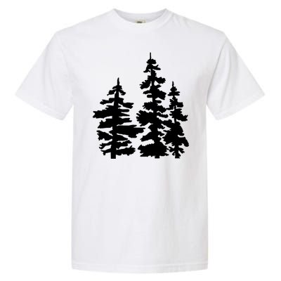 Pine Trees Illustration Garment-Dyed Heavyweight T-Shirt