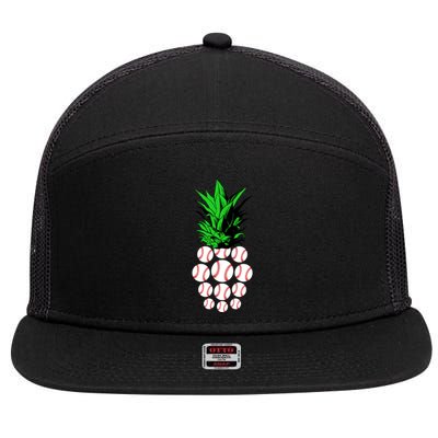 Pineapple Baseball 7 Panel Mesh Trucker Snapback Hat