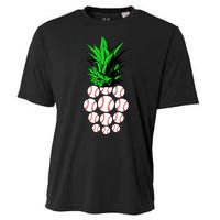 Pineapple Baseball Cooling Performance Crew T-Shirt