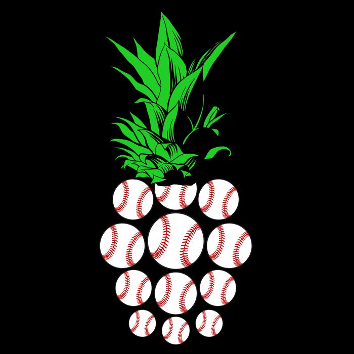 Pineapple Baseball Cooling Performance Crew T-Shirt
