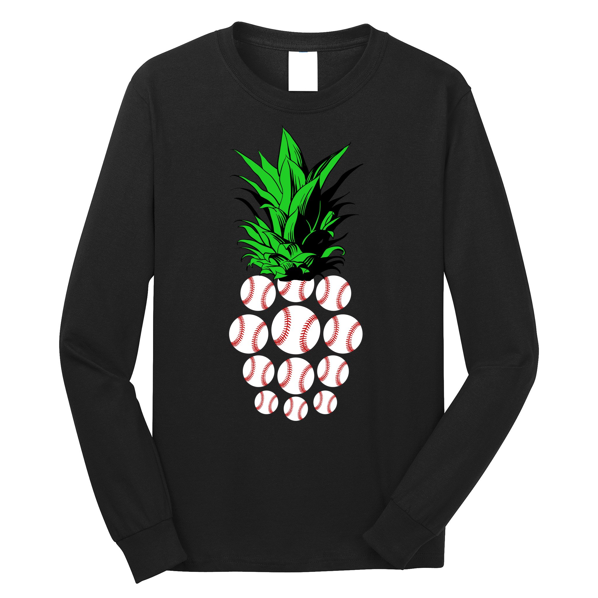 Pineapple Baseball Long Sleeve Shirt