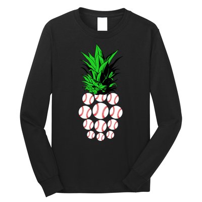 Pineapple Baseball Long Sleeve Shirt