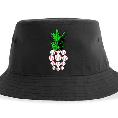 Pineapple Baseball Sustainable Bucket Hat