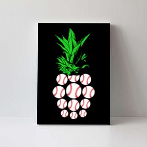 Pineapple Baseball Canvas