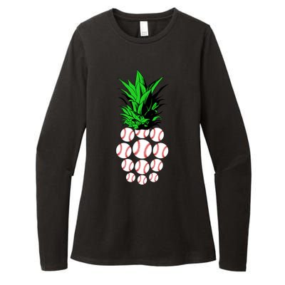 Pineapple Baseball Womens CVC Long Sleeve Shirt