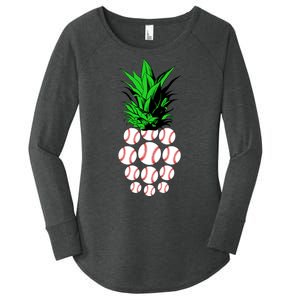 Pineapple Baseball Women's Perfect Tri Tunic Long Sleeve Shirt