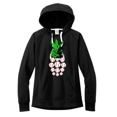 Pineapple Baseball Women's Fleece Hoodie